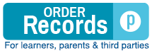 Order Records for learners, parents and third parties